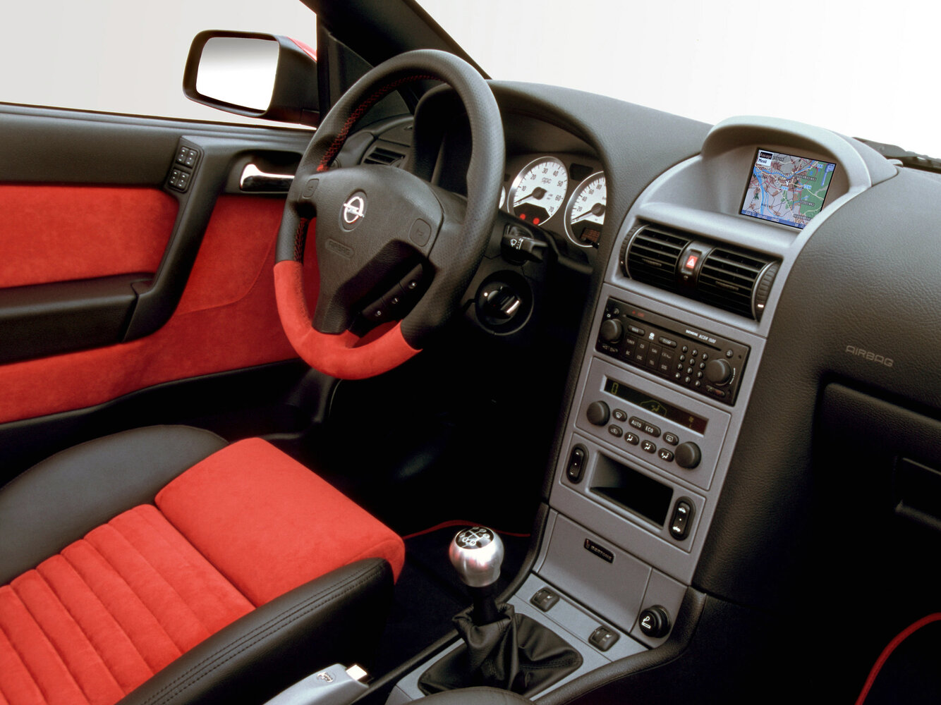 Opel Astra OPC, G Рестайлинг, 2002–2004, Кабриолет: Передняя часть салона