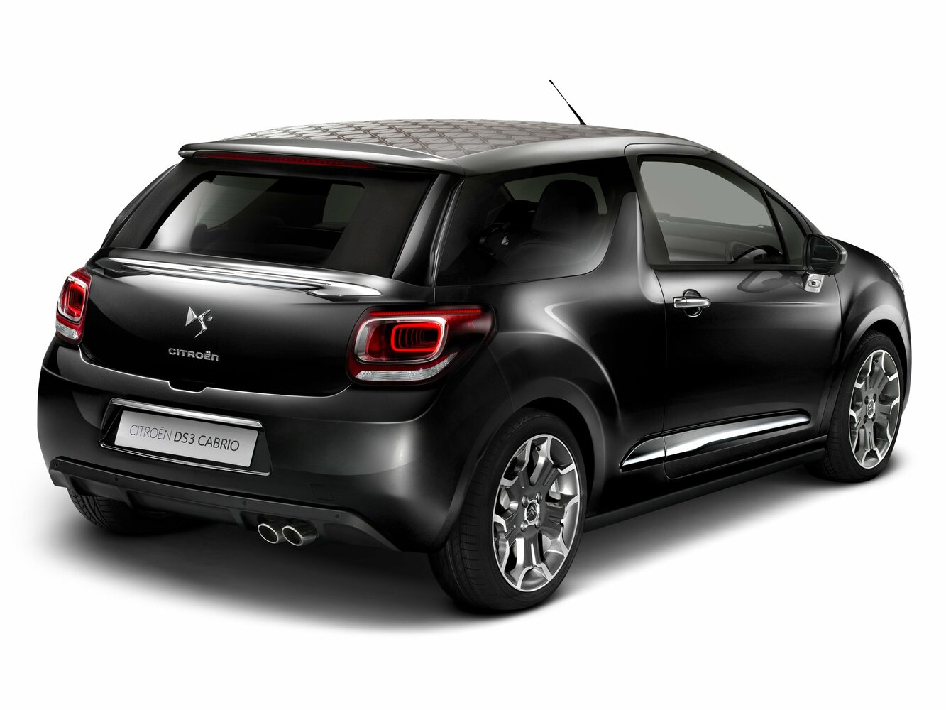Citroen DS3, I, 2009–2014, Convertible: Rear three-quarter view