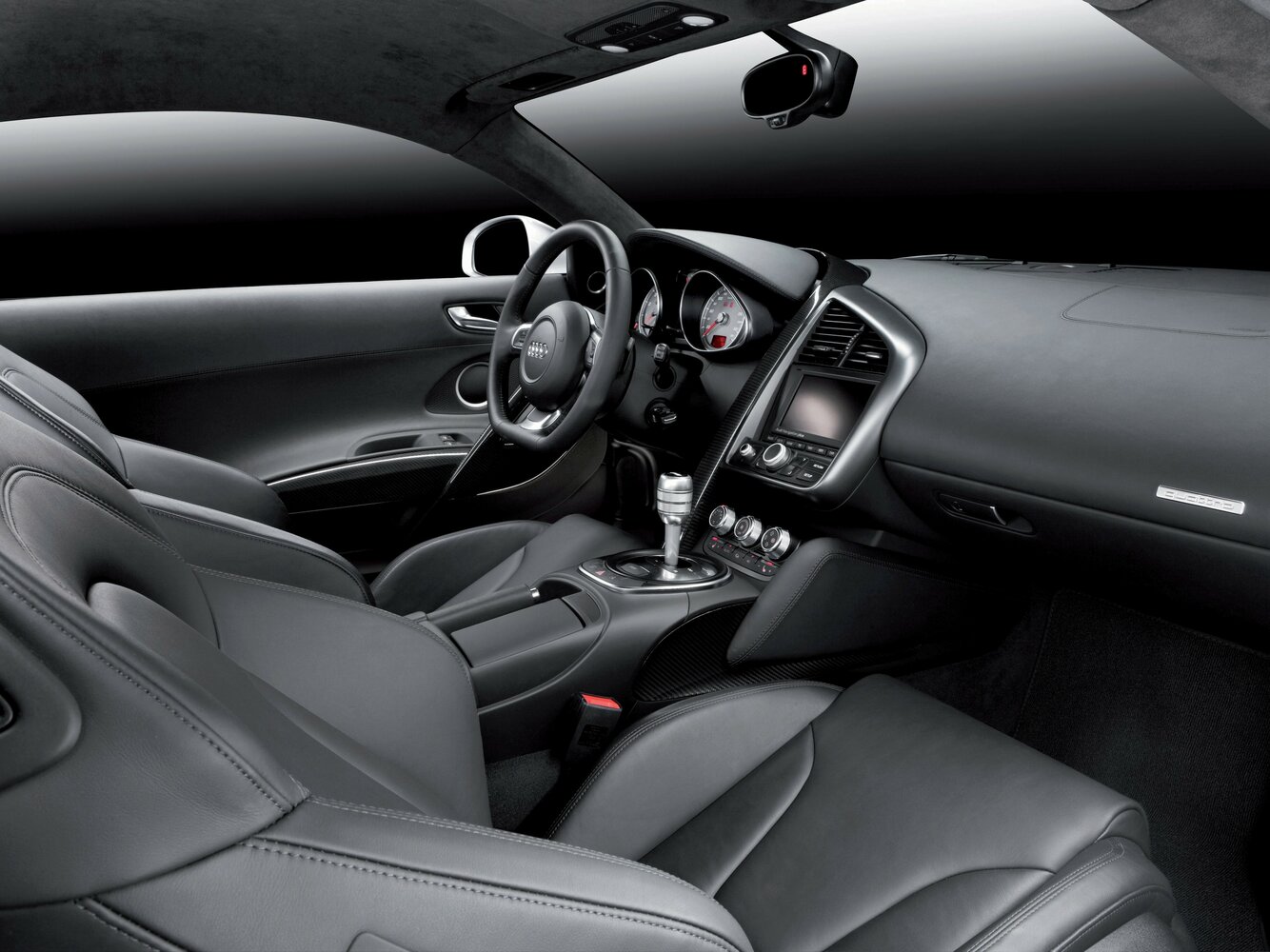 Audi R8, I (Typ 42), 2007–2012, Купе: Передняя часть салона