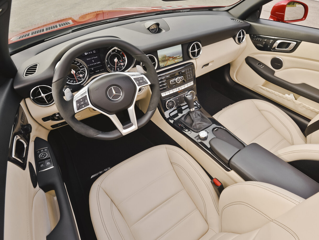 Mercedes-Benz SLK-Класс AMG, III (R172), 2012–2016, Родстер: Передняя часть салона