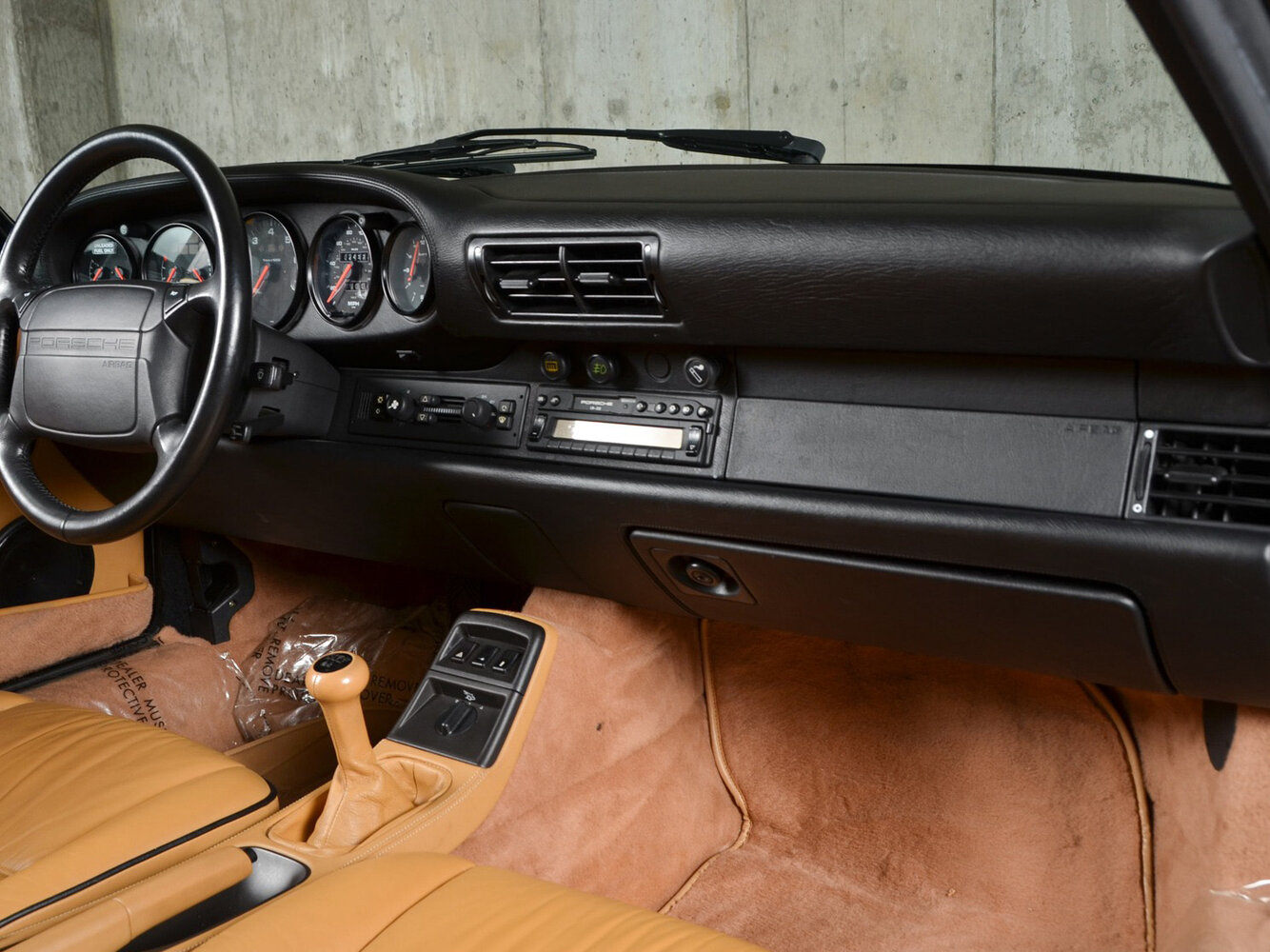 Porsche 911, IV (993), 1993–1998, Тарга Targa: Передняя часть салона