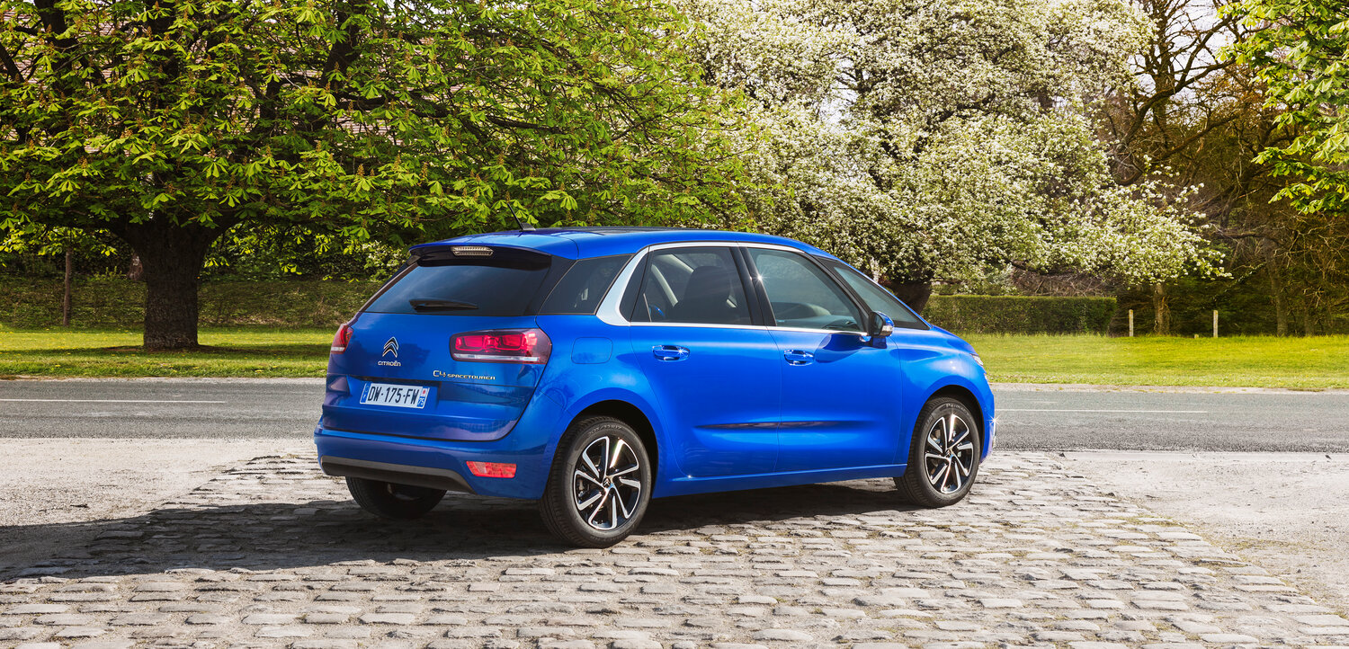 Citroen C4 SpaceTourer, I, 2018–2022, Компактвэн: Вид сзади в три четверти
