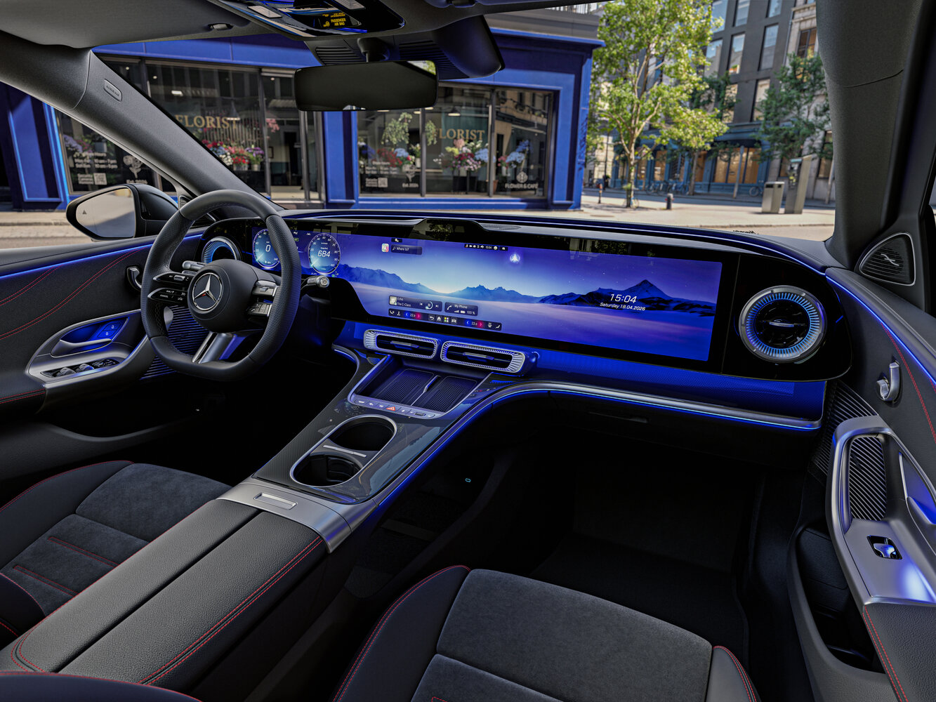 Mercedes-Benz C-Класс, electric (W520), 2026–2026, Седан: Передняя часть салона