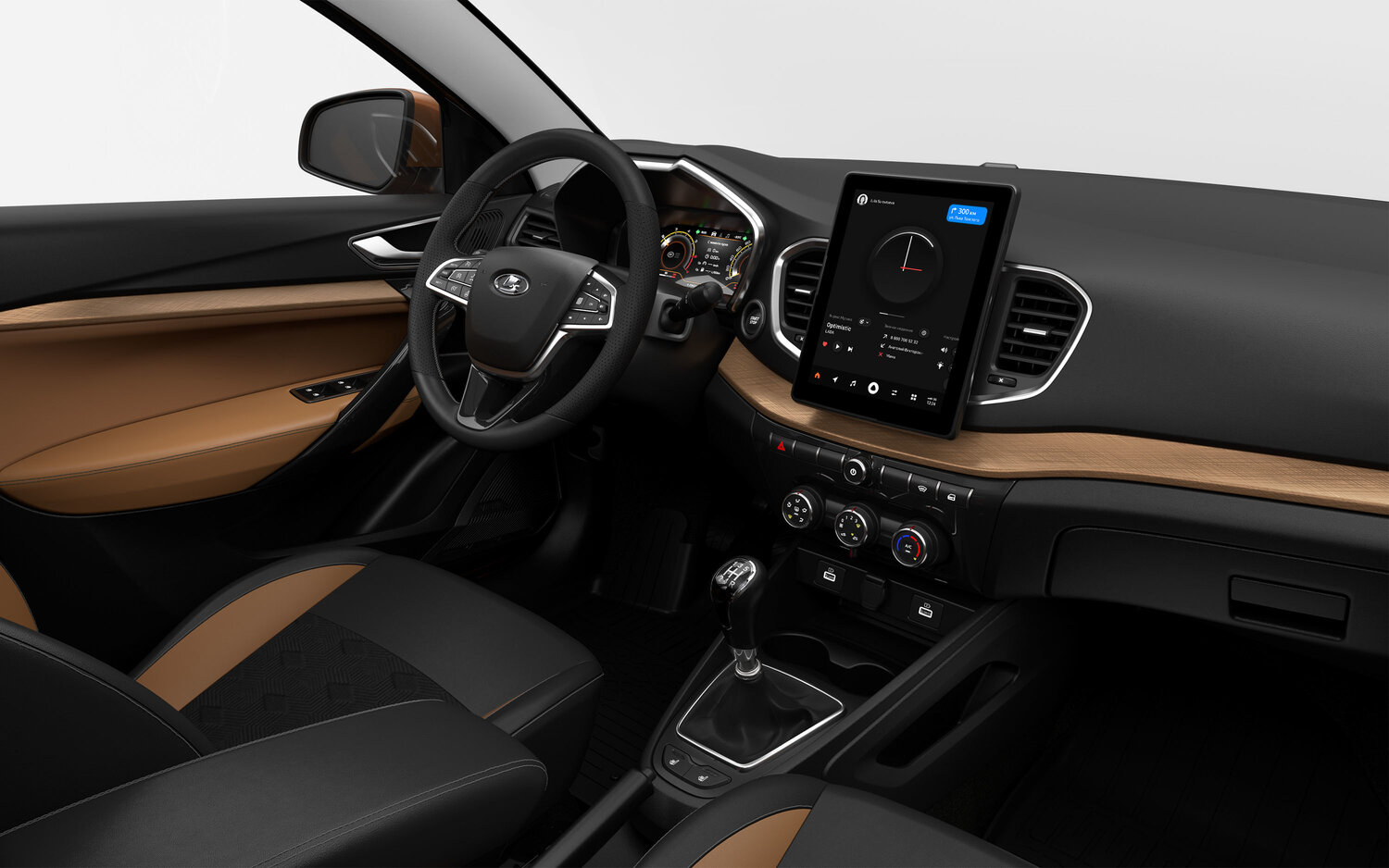Lada (ВАЗ) Vesta, I Рестайлинг (NG), 2022–2026, Универсал 5 дв. SW Cross: Передняя часть салона