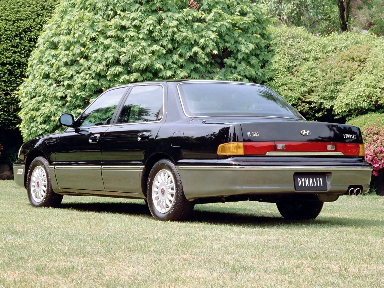 Hyundai Dynasty, , 1996–2005, Седан: Вид сзади в три четверти
