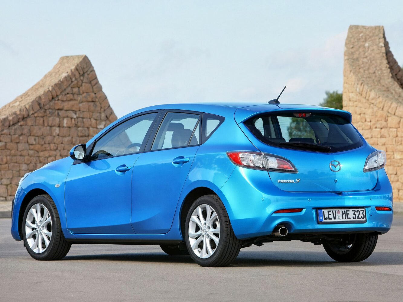 Mazda 3, II (BL), 2008–2011, Hatchback 5 door: Rear three-quarter view