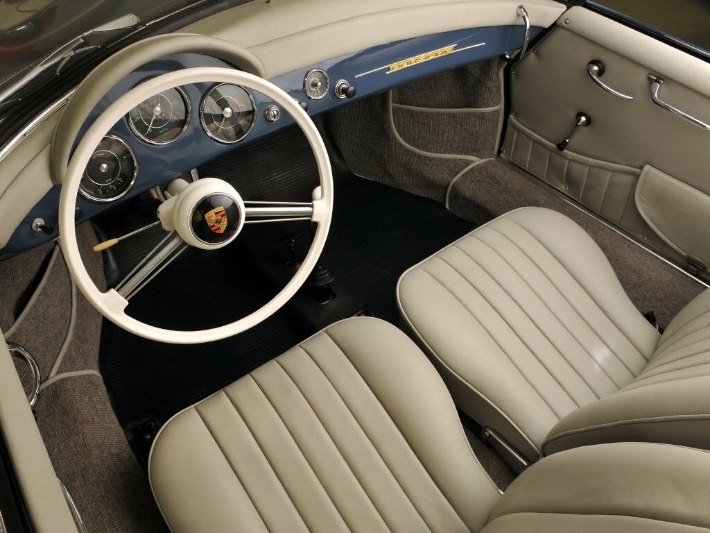 Porsche 356, II (A), 1955–1959, Convertible: Front cabin