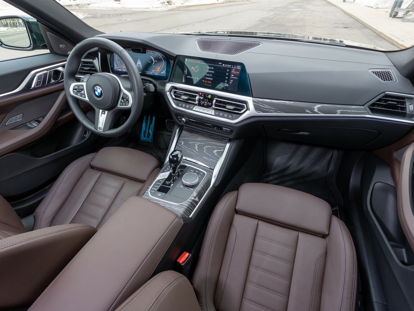 BMW 4 серии, G22, G23, G26, 2020–2024, Лифтбек Gran Coupe: Передняя часть салона