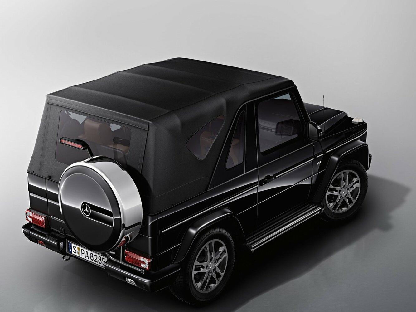 Mercedes-Benz G-Класс, II (W463) Рестайлинг 3, 2012–2015, Внедорожник открытый: Вид сзади в три четверти