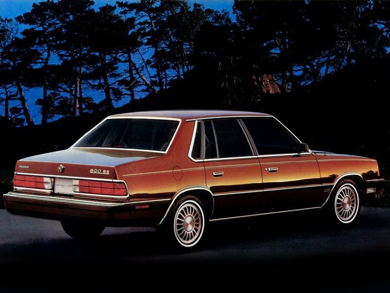 Dodge 600, , 1983–1988, Sedan: Rear three-quarter view