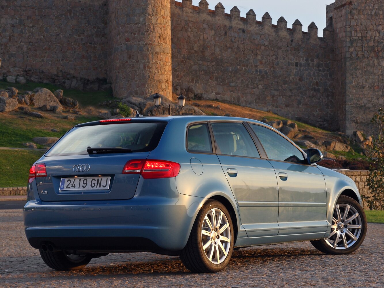 Audi A3, II (8P) Рестайлинг 2, 2008–2013, Хэтчбек 5 дв. Sportback: Вид сзади в три четверти