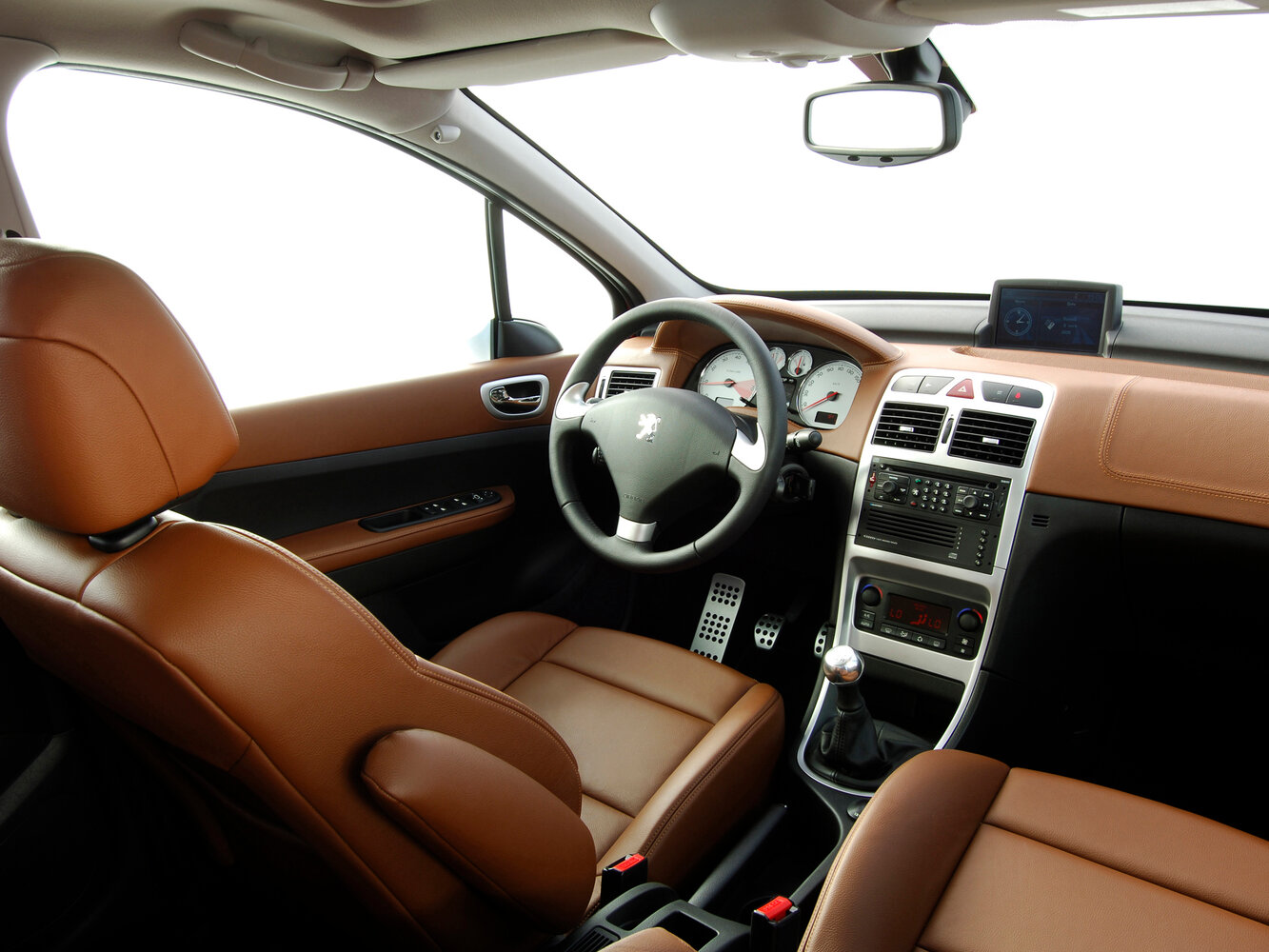 Peugeot 307, I Рестайлинг, 2005–2008, Хэтчбек 5 дв.: Передняя часть салона