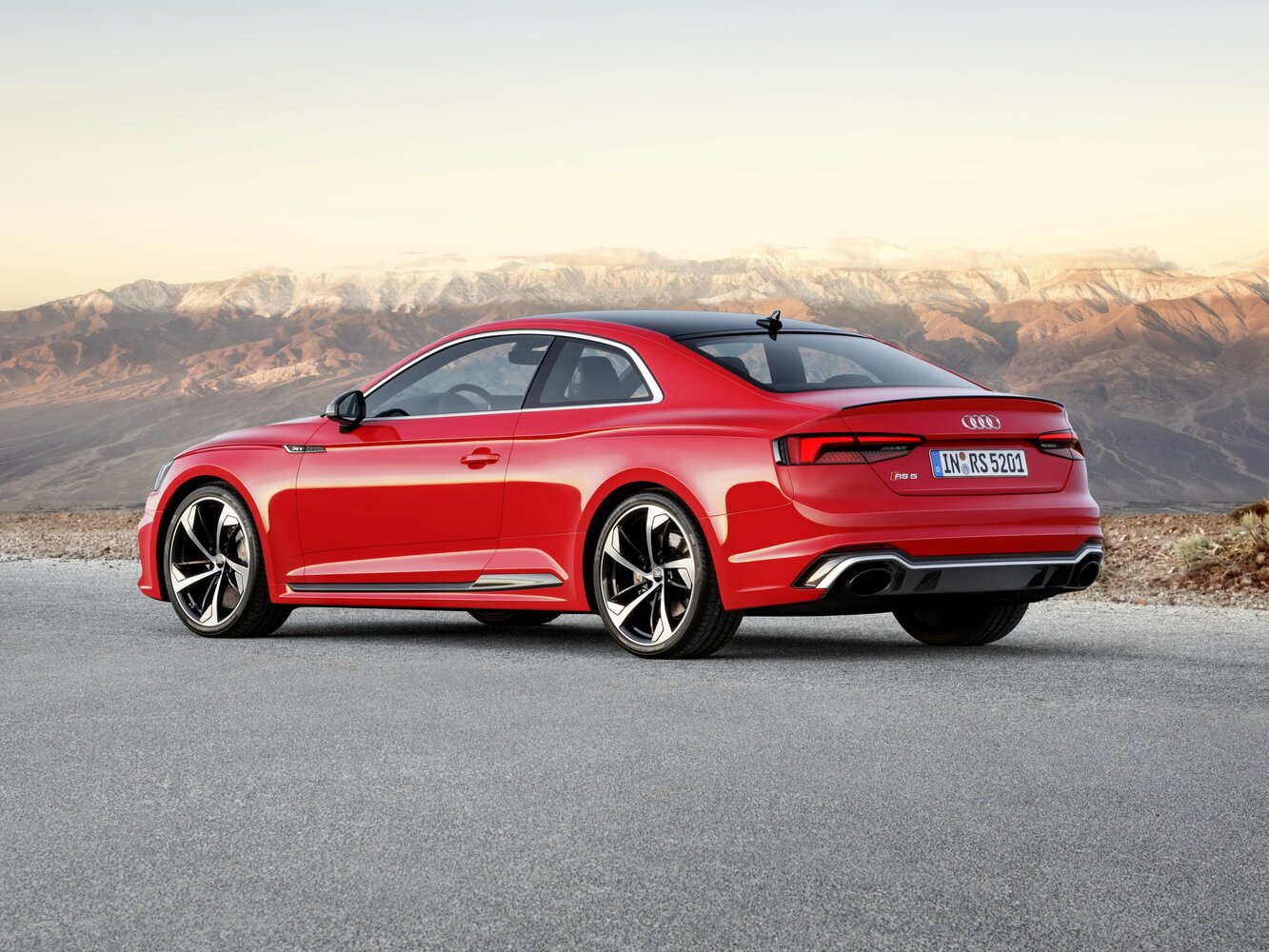 Audi RS 5, II (F5), 2017–2019, Купе: Вид сзади в три четверти