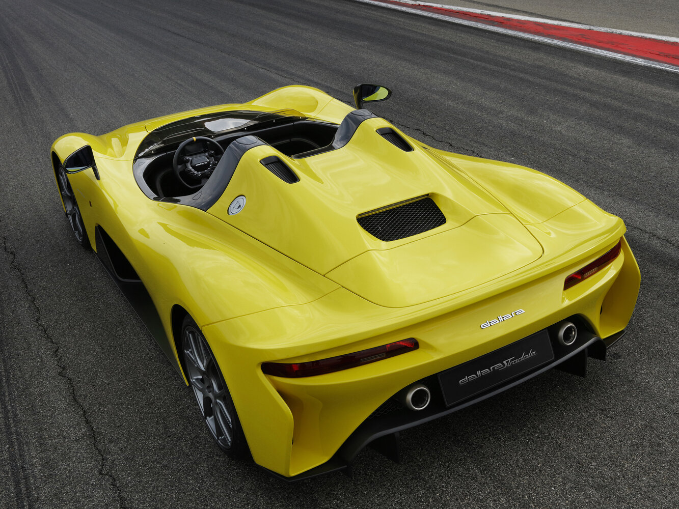 Dallara Stradale, , 2017–2026, Спидстер: Rear three-quarter view