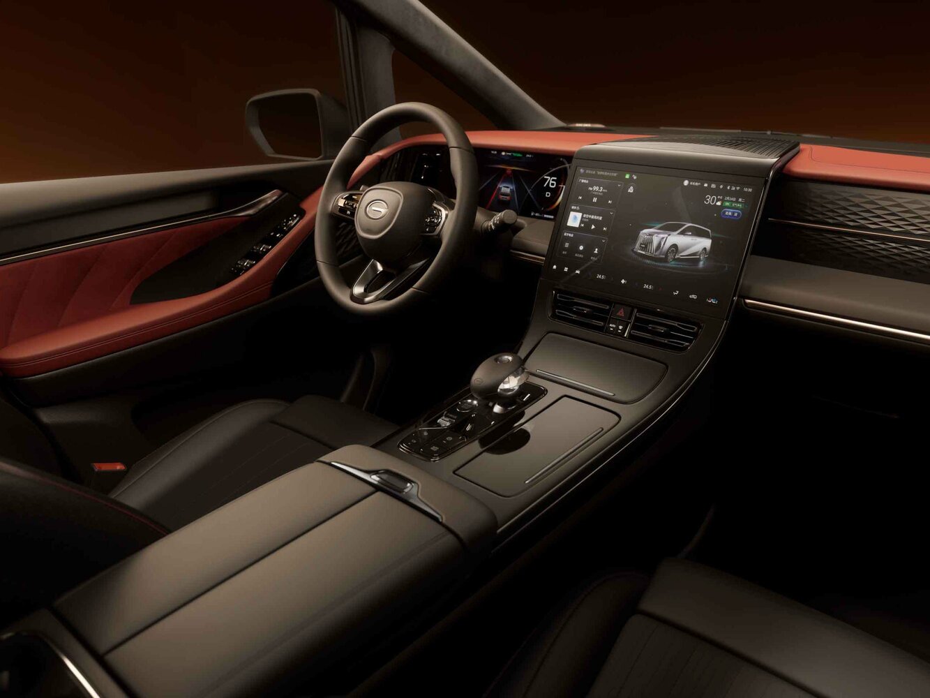 GAC Trumpchi M8, II, 2022–2026, Минивэн Master Edition: Передняя часть салона