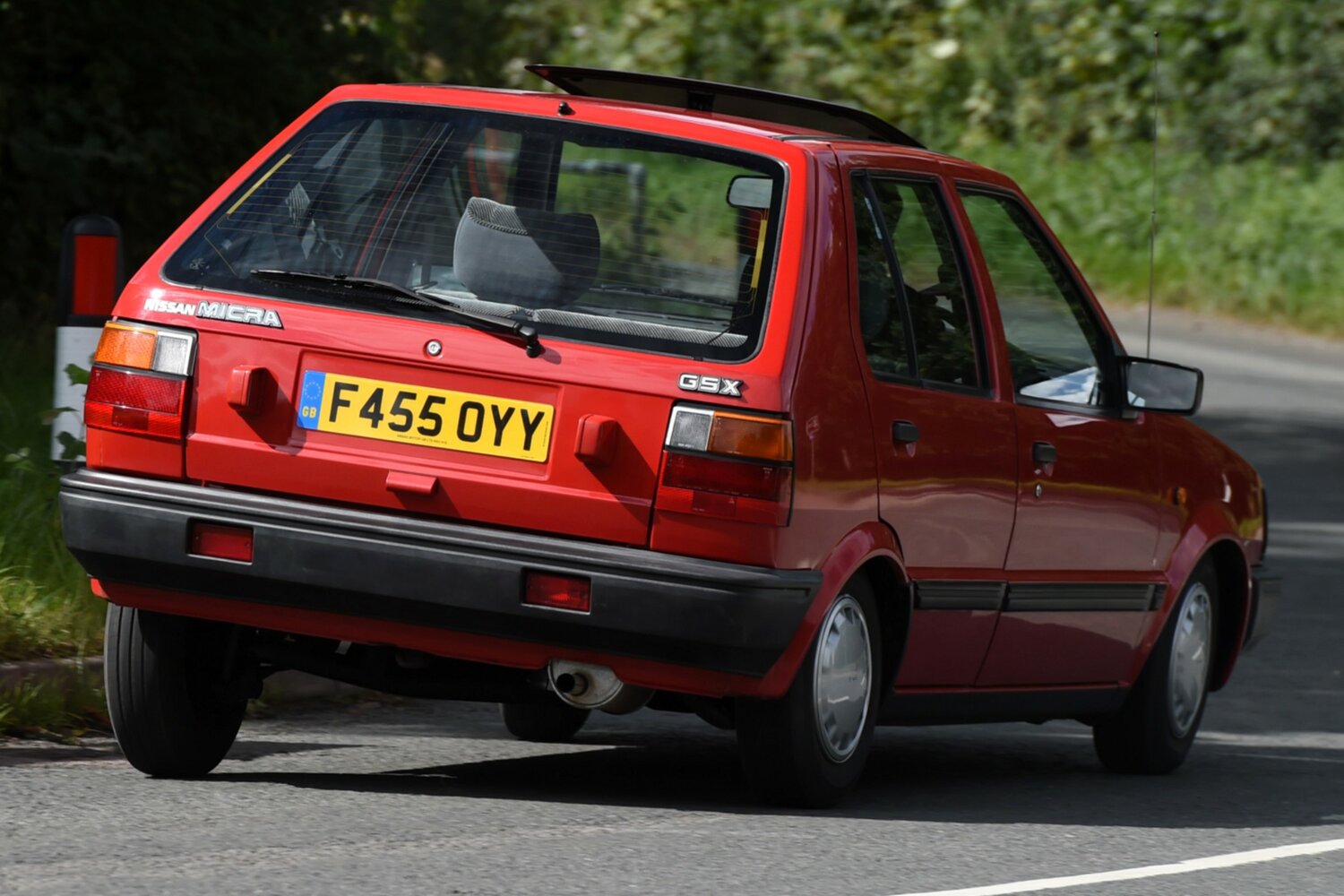 Nissan Micra, I (K10), 1982–1992, Hatchback 5 door: Rear three-quarter view