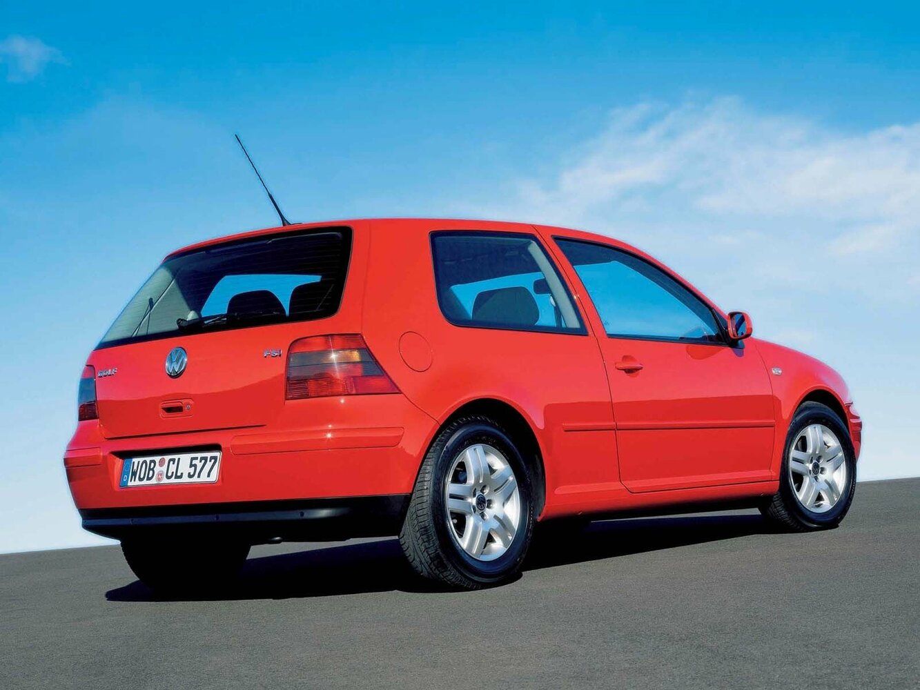 Volkswagen Golf, IV, 1997–2006, Хэтчбек 3 дв.: Вид сзади в три четверти
