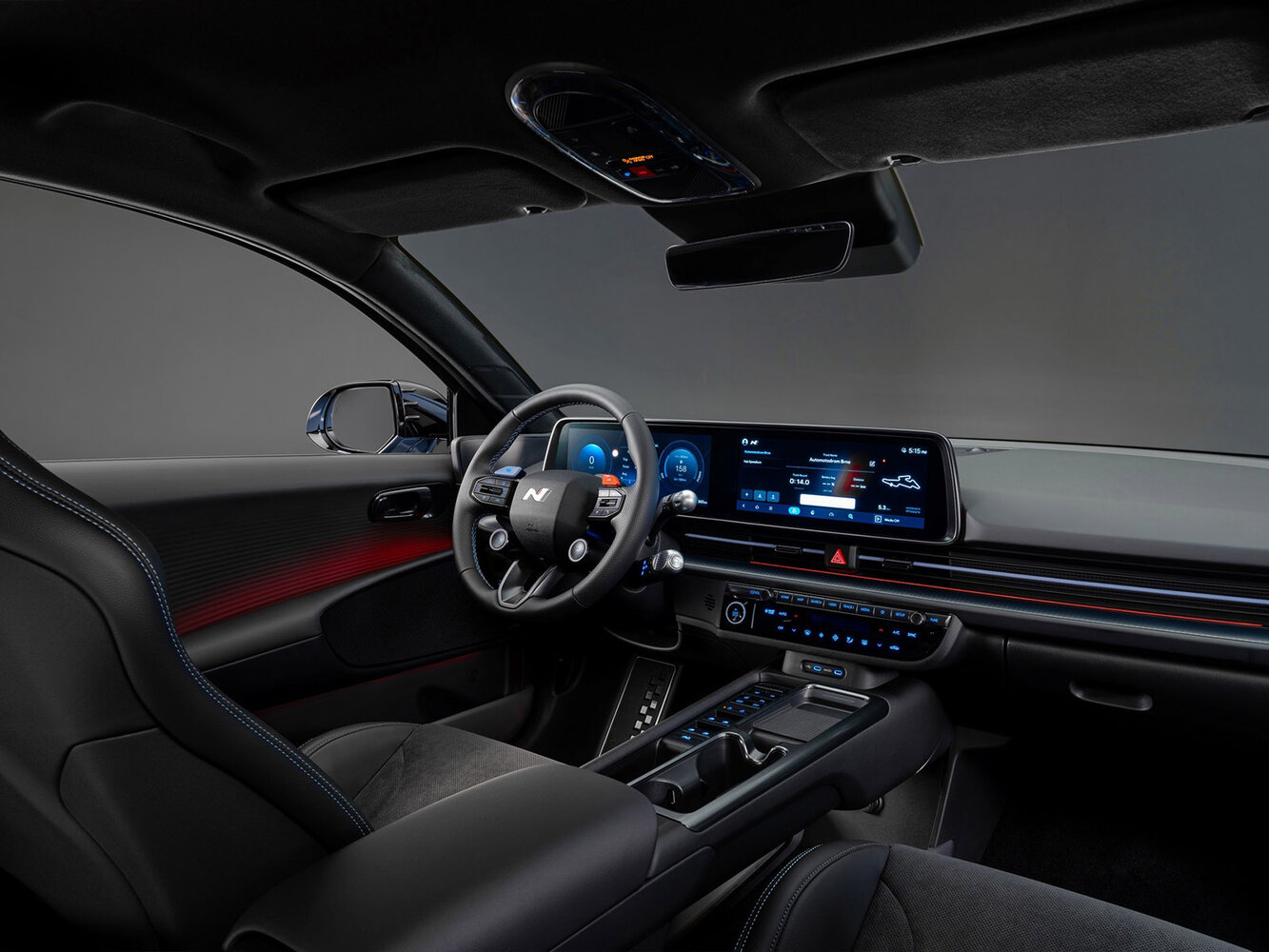 Hyundai IONIQ 6, I Рестайлинг, 2025–2026, Фастбек N: Передняя часть салона
