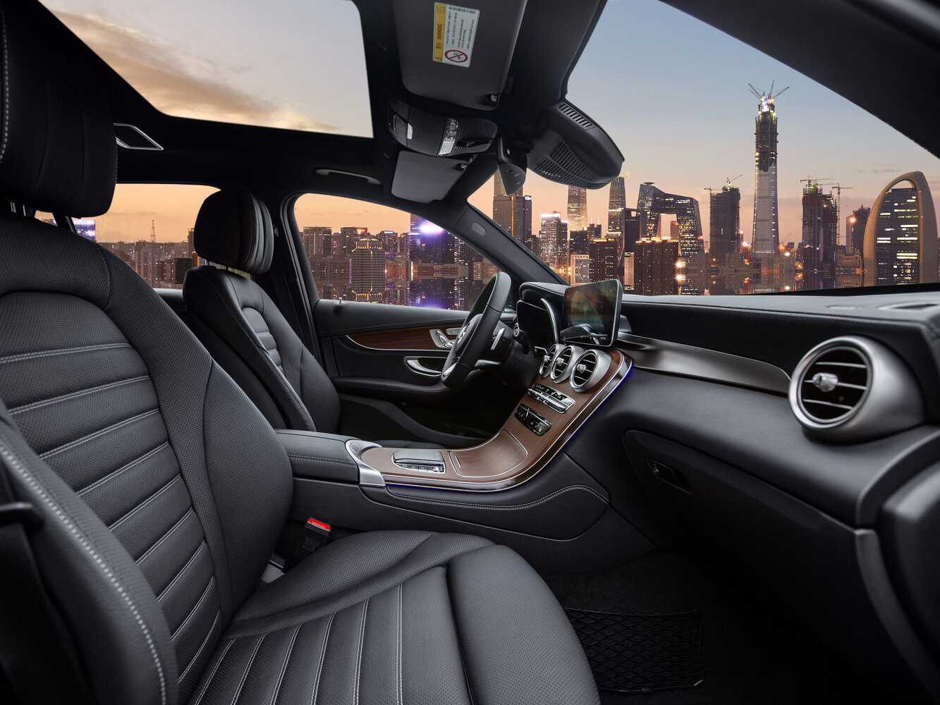 Mercedes-Benz GLC, I (X253) Рестайлинг, 2019–2022, Внедорожник 5 дв. L: Передняя часть салона