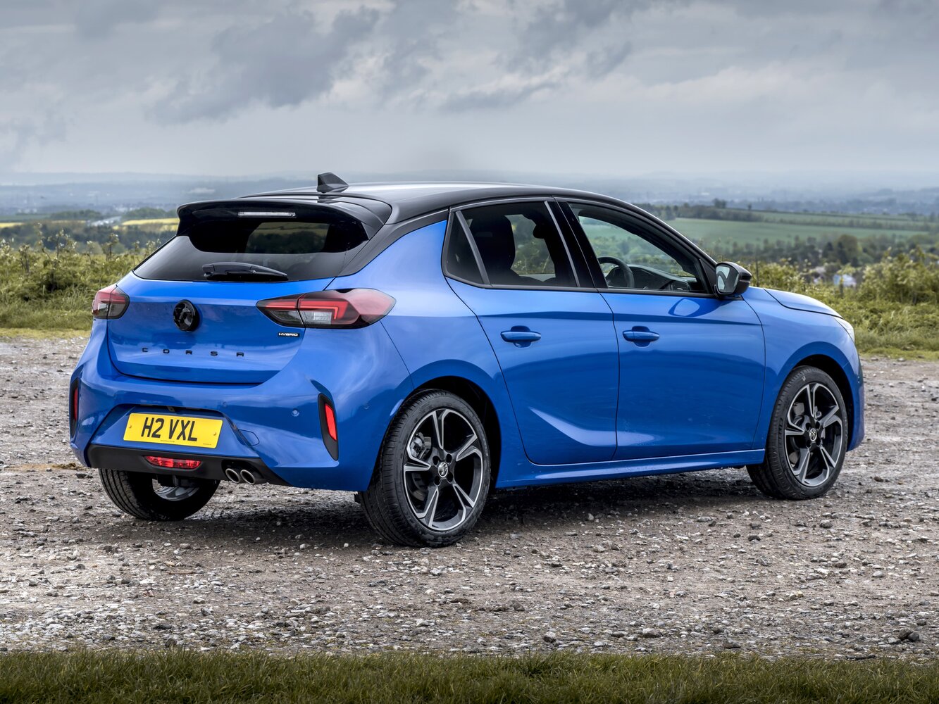 Vauxhall Corsa, F facelift, 2023–2026, Hatchback 5 door: Rear three-quarter view