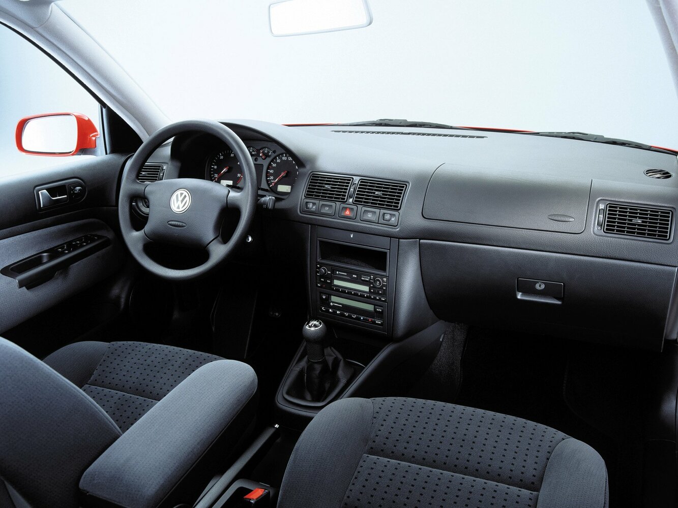 Volkswagen Golf, IV, 1997–2006, Хэтчбек 5 дв.: Передняя часть салона