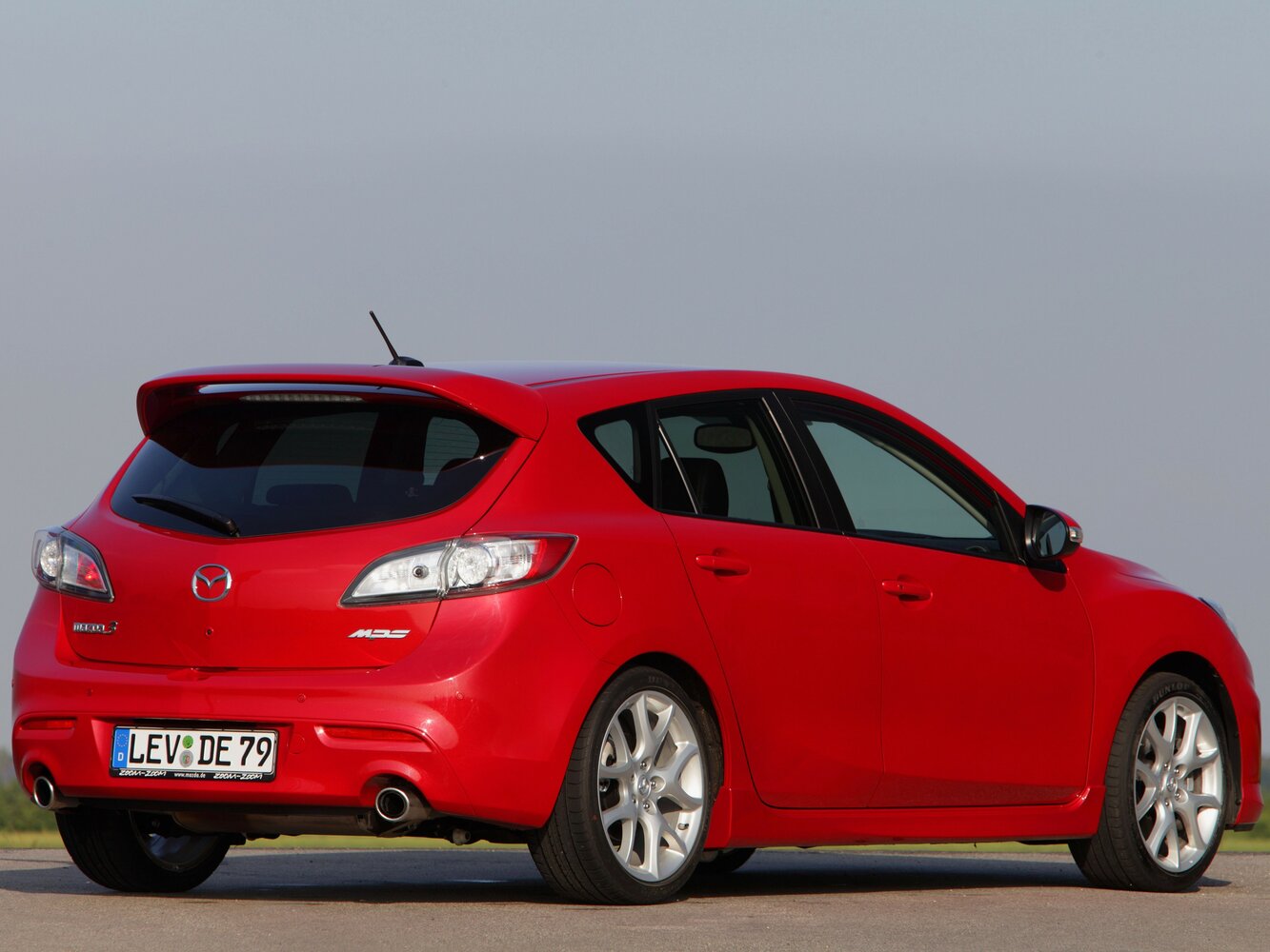 Mazda 3 MPS, II, 2009–2011, Hatchback 5 door: Rear three-quarter view