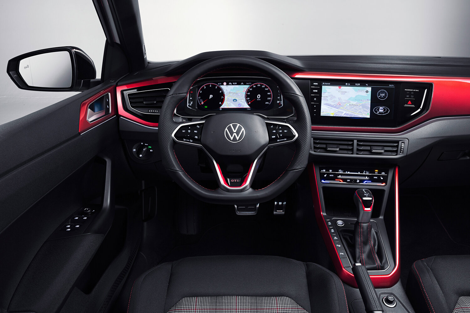 Volkswagen Polo GTI, VI facelift, 2021–2026, Hatchback 5 door: Front cabin