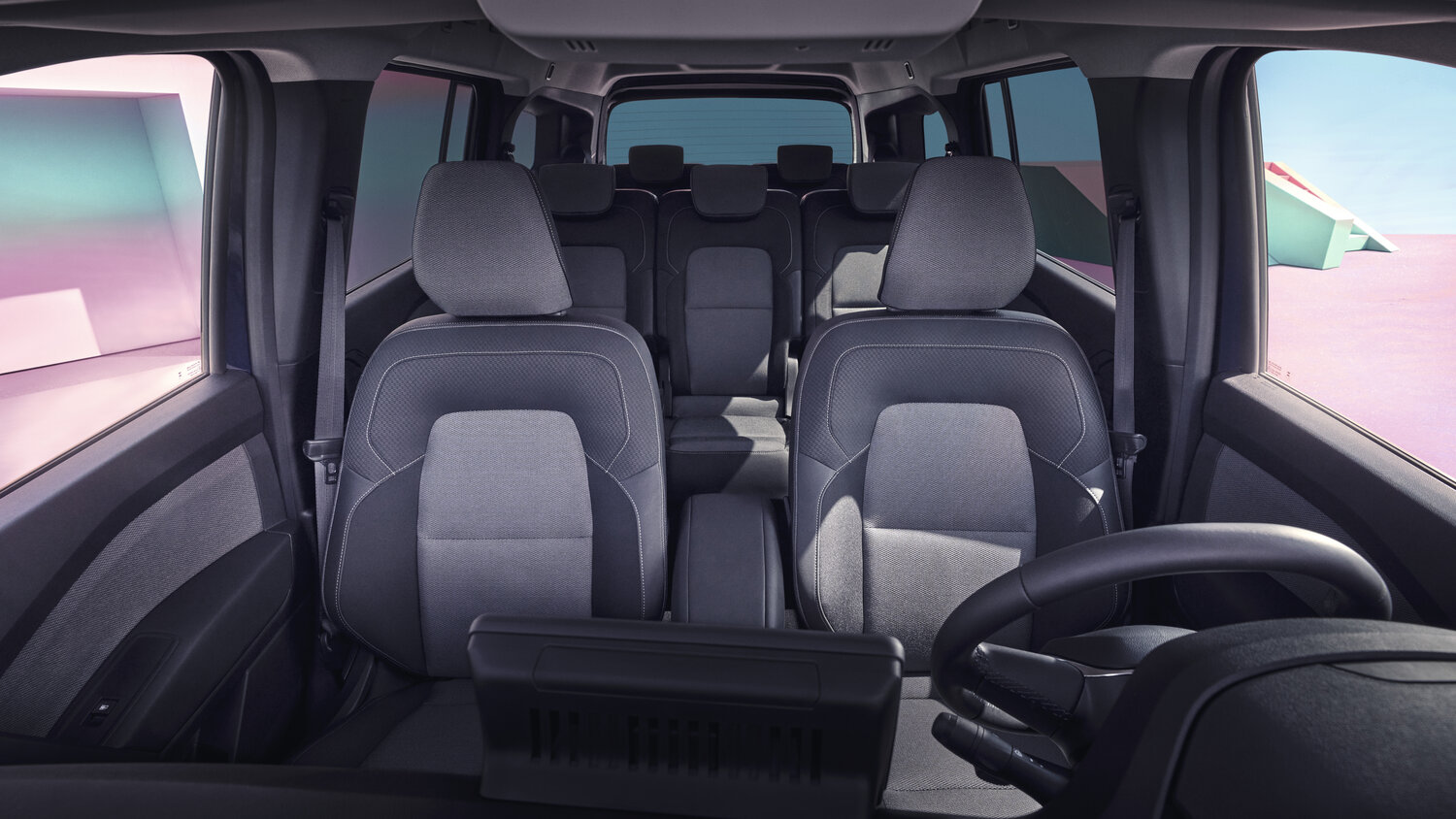 Renault Kangoo, III, 2021–2026, Минивэн Grand: Передняя часть салона