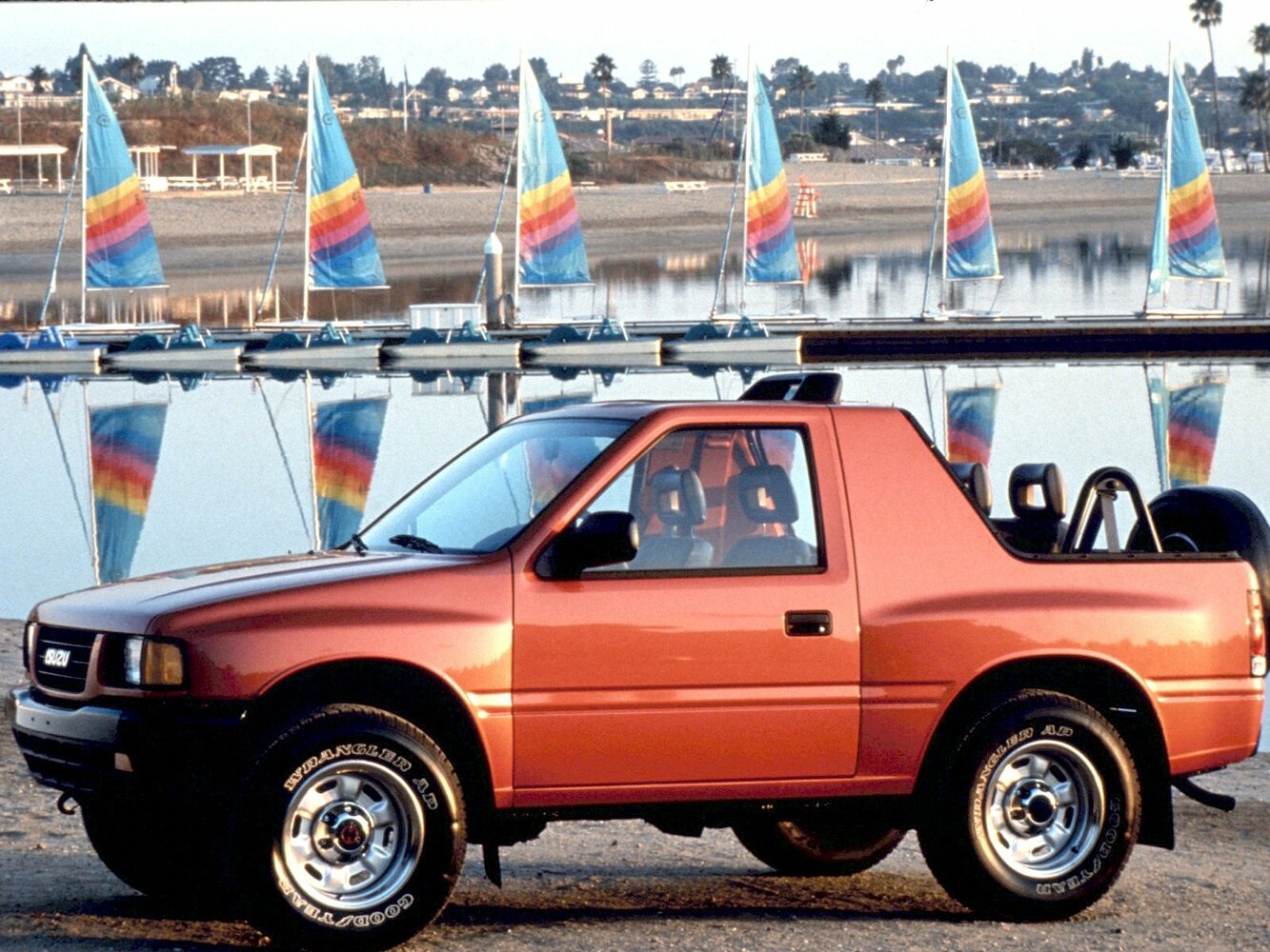 Isuzu Amigo, I, 1989–1994, SUV open-top: Side view