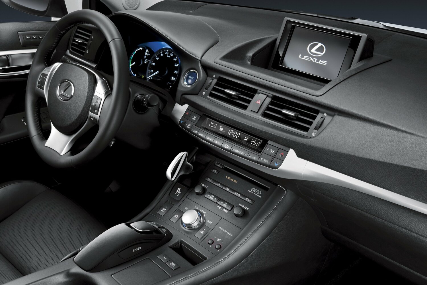 Lexus CT, I, 2010–2014, Хэтчбек 5 дв.: Передняя часть салона