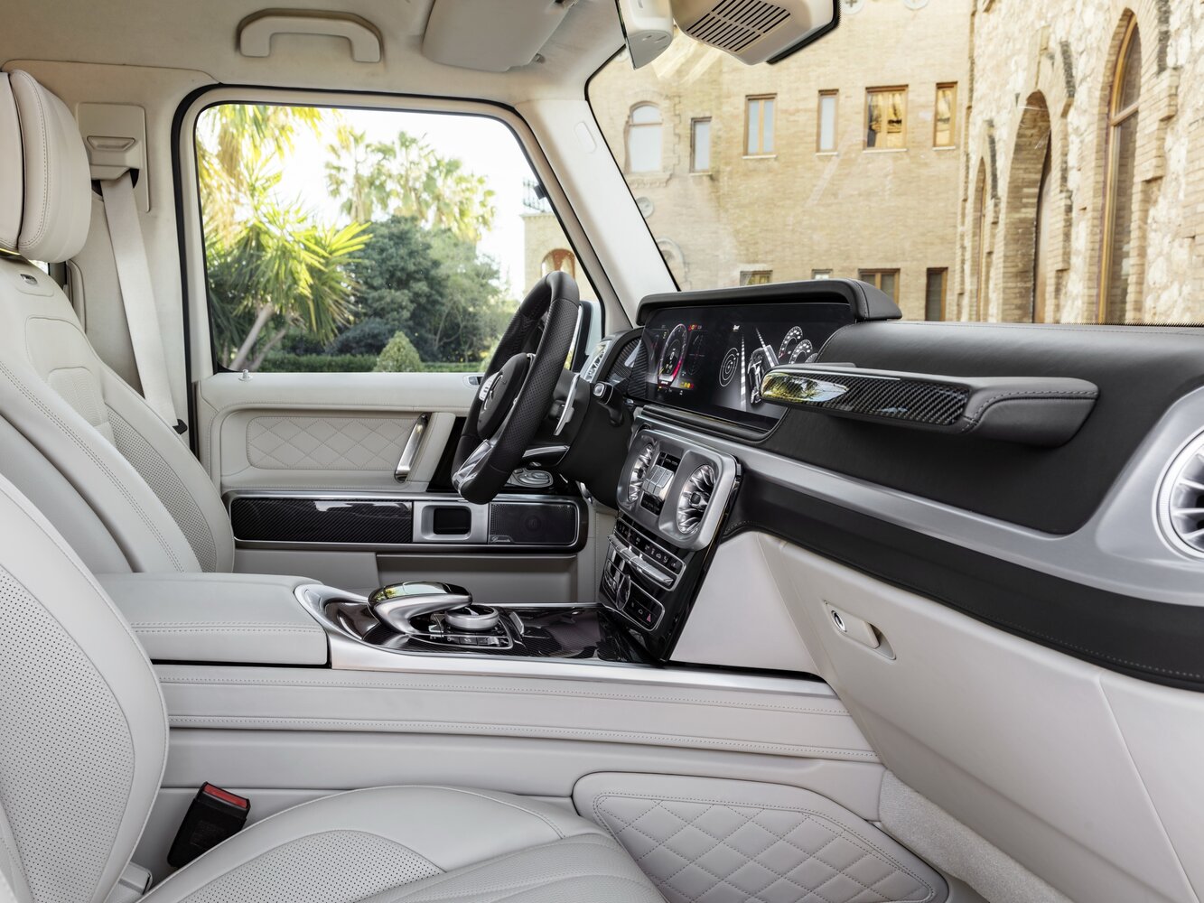 Mercedes-Benz G-Класс AMG, II (W463), 2018–2024, Внедорожник 5 дв.: Передняя часть салона