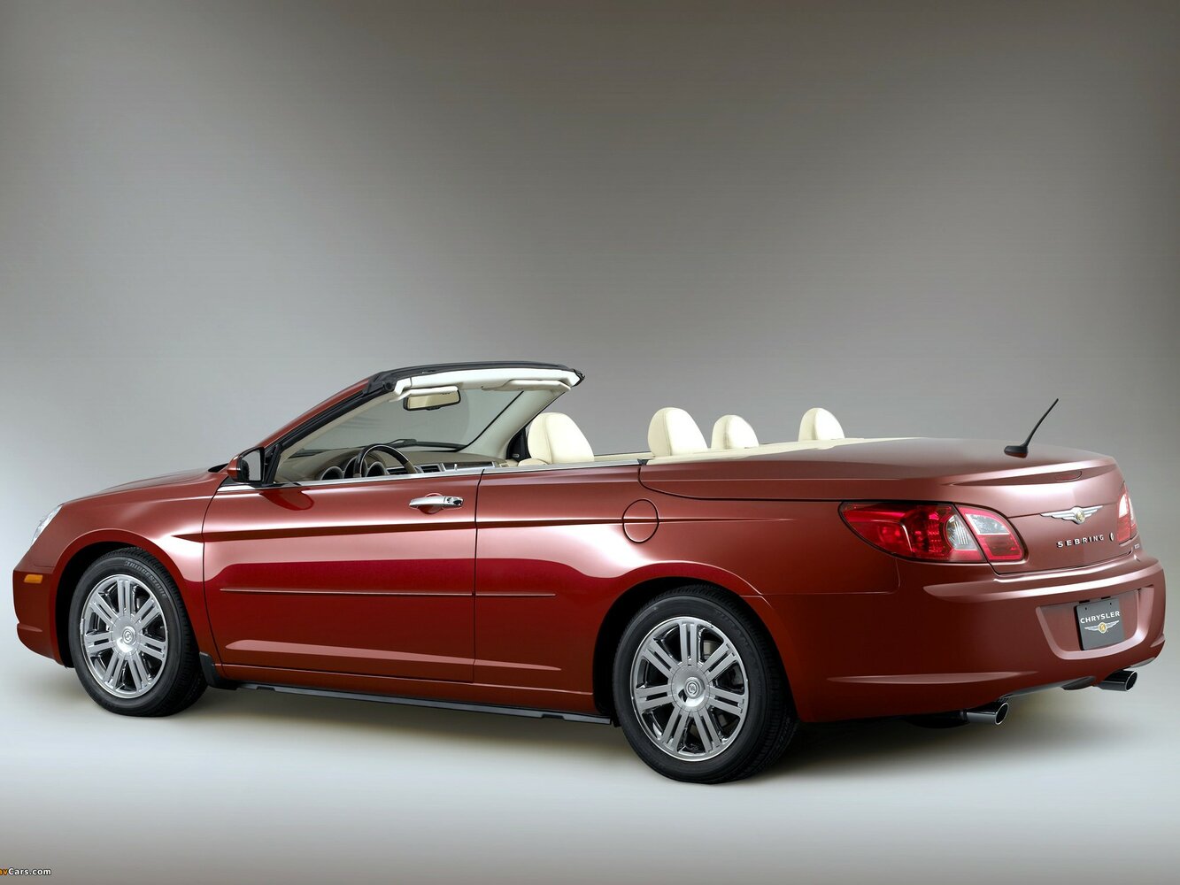 Chrysler Sebring, III, 2006–2010, Кабриолет: Вид сзади в три четверти
