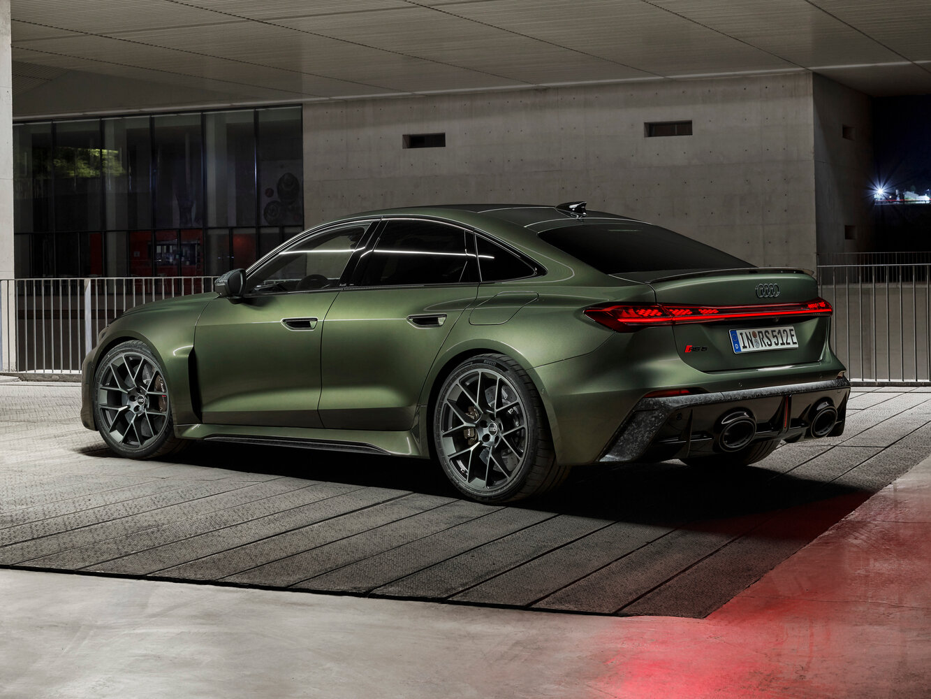 Audi RS 5, III (B10), 2026–2026, Liftback: Rear three-quarter view