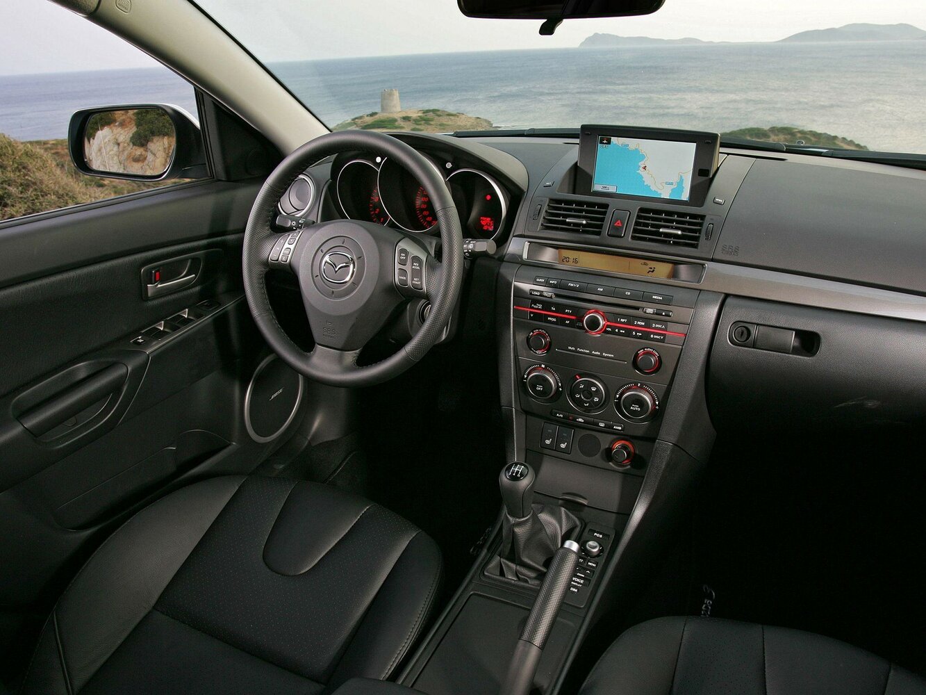 Mazda 3, I (BK) facelift, 2006–2009, Sedan: Front cabin