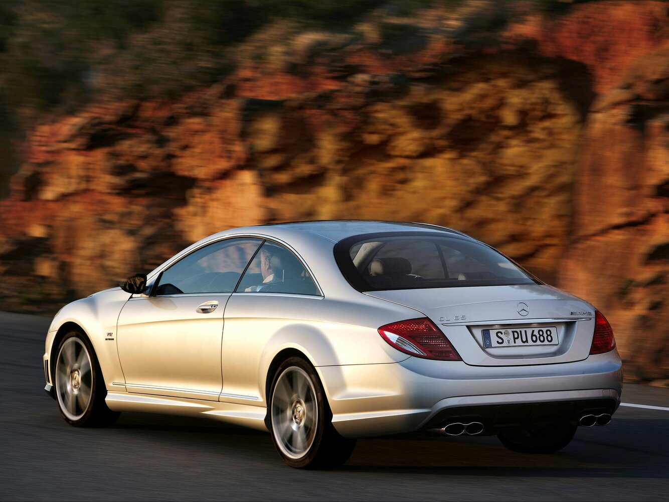 Mercedes-Benz CL-Класс AMG, II (C216), 2006–2010, Купе-хардтоп: Вид сзади в три четверти