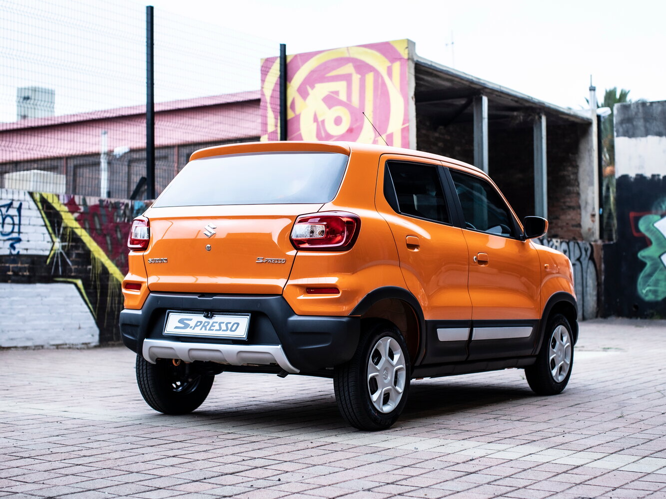 Suzuki S-Presso, , 2019–2026, SUV 5 door: Rear three-quarter view