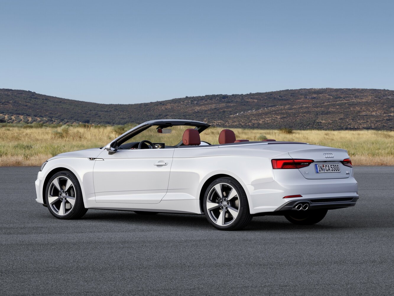 Audi A5, II (F5), 2016–2020, Кабриолет: Вид сзади в три четверти