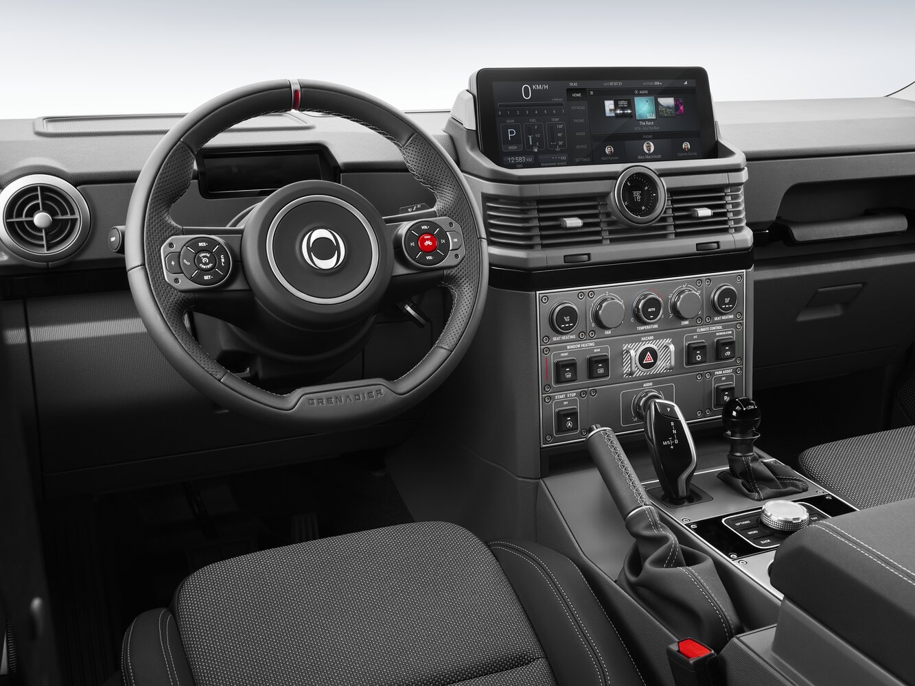 Ineos Grenadier, , 2022–2026, SUV 5 door: Front cabin