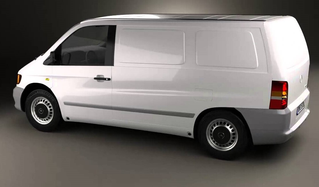 Mercedes-Benz Vito, I (W638), 1996–2003, Фургон: Вид сзади в три четверти