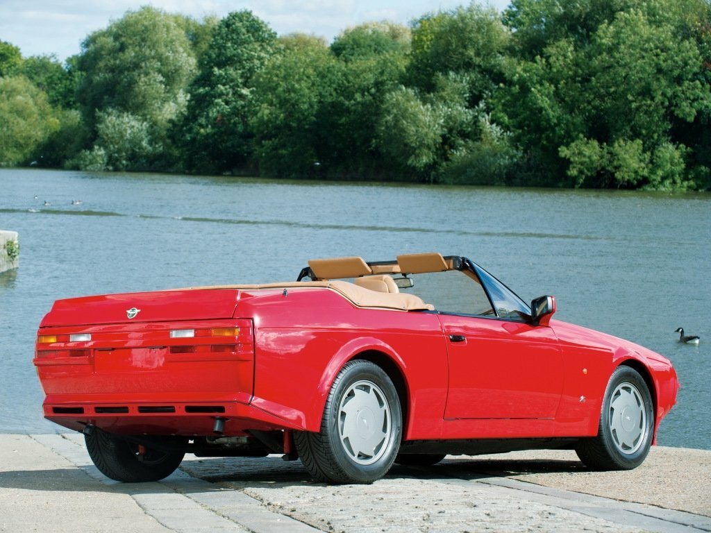 Aston Martin V8 Zagato, , 1986–1989, Кабриолет: Вид сзади в три четверти