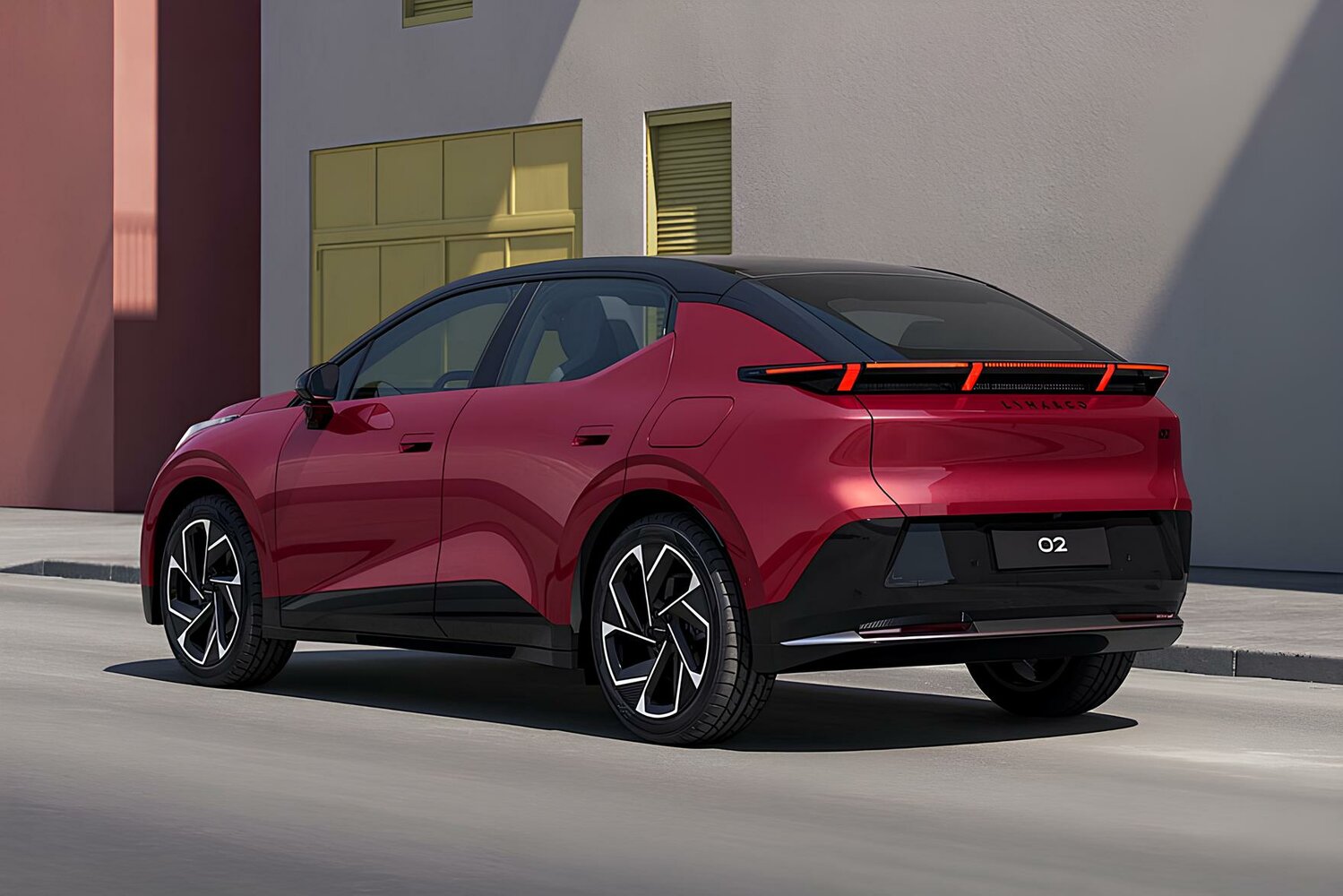 Lynk & Co 02, I (EU Market), 2024–2026, Внедорожник 5 дв.: Вид сзади в три четверти