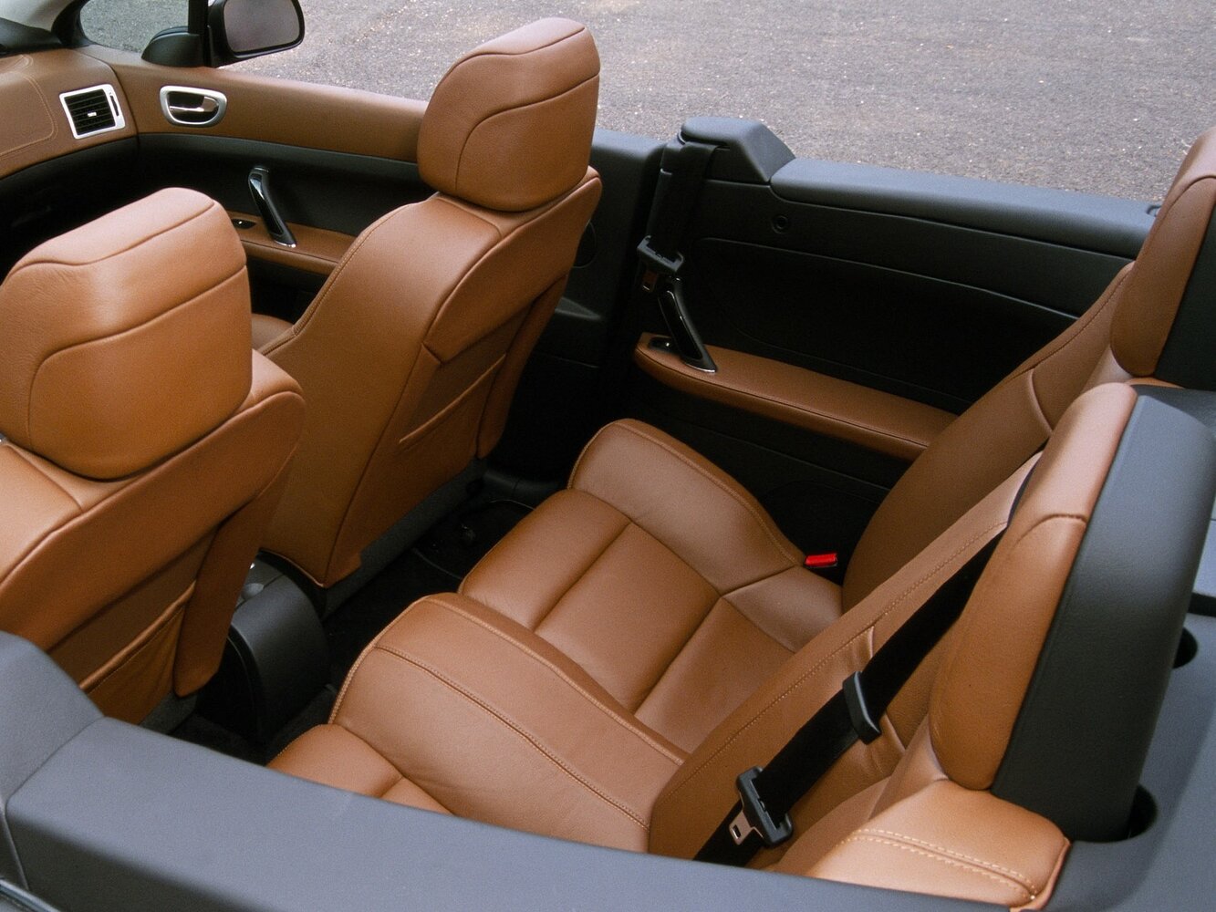 Peugeot 307, I, 2001–2005, Кабриолет: Задняя часть салона