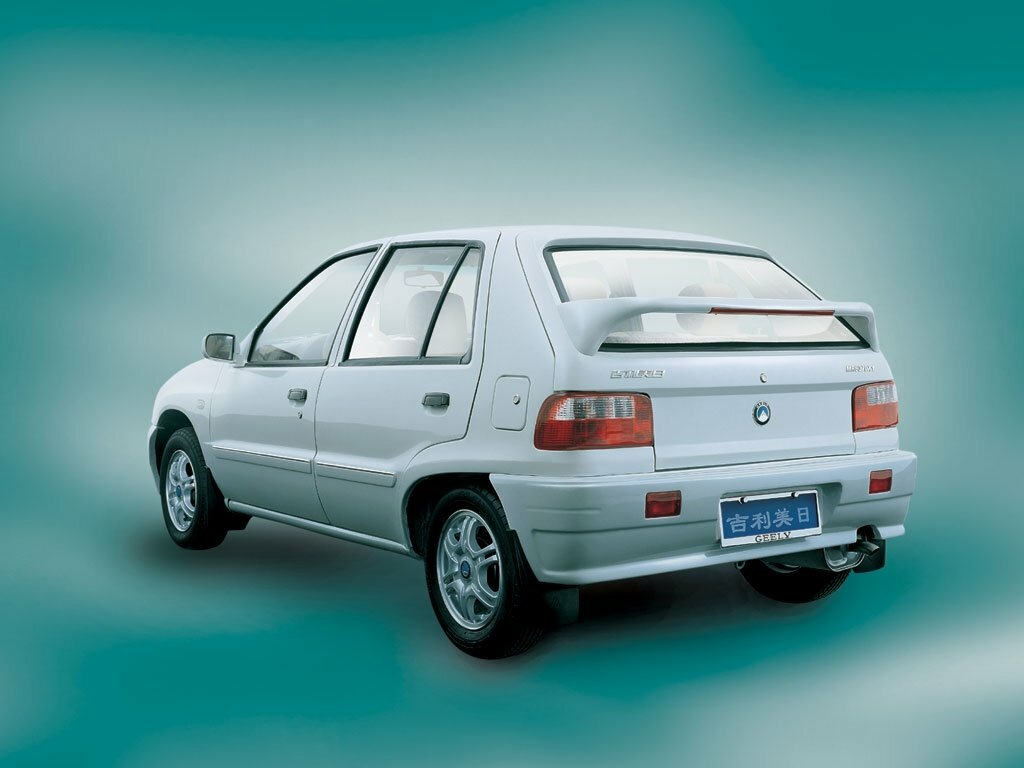 Geely MR, , 2003–2009, Hatchback 5 door: Rear three-quarter view