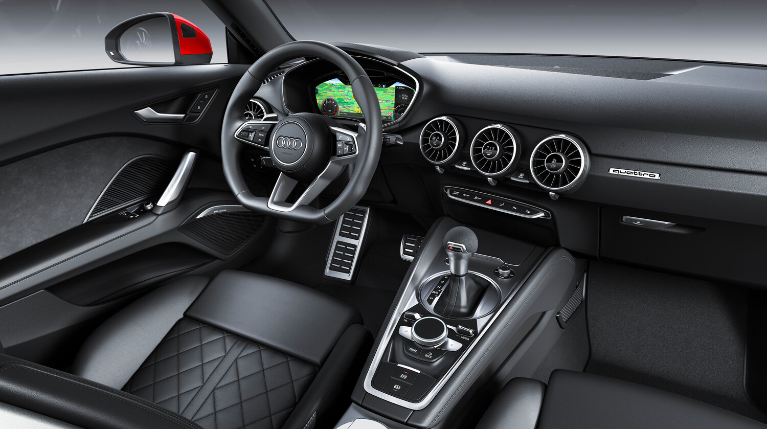 Audi TT, III (8S) facelift, 2018–2023, Coupe: Front cabin