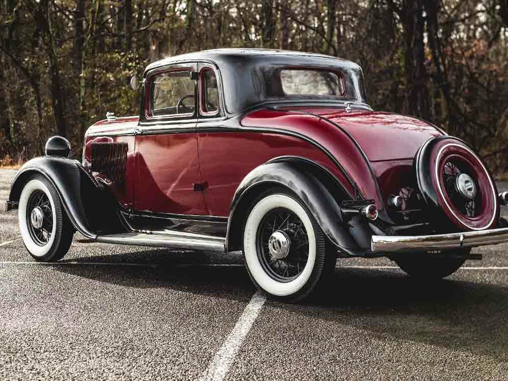 Plymouth De Luxe, I, 1933–1942, Купе: Вид сзади в три четверти