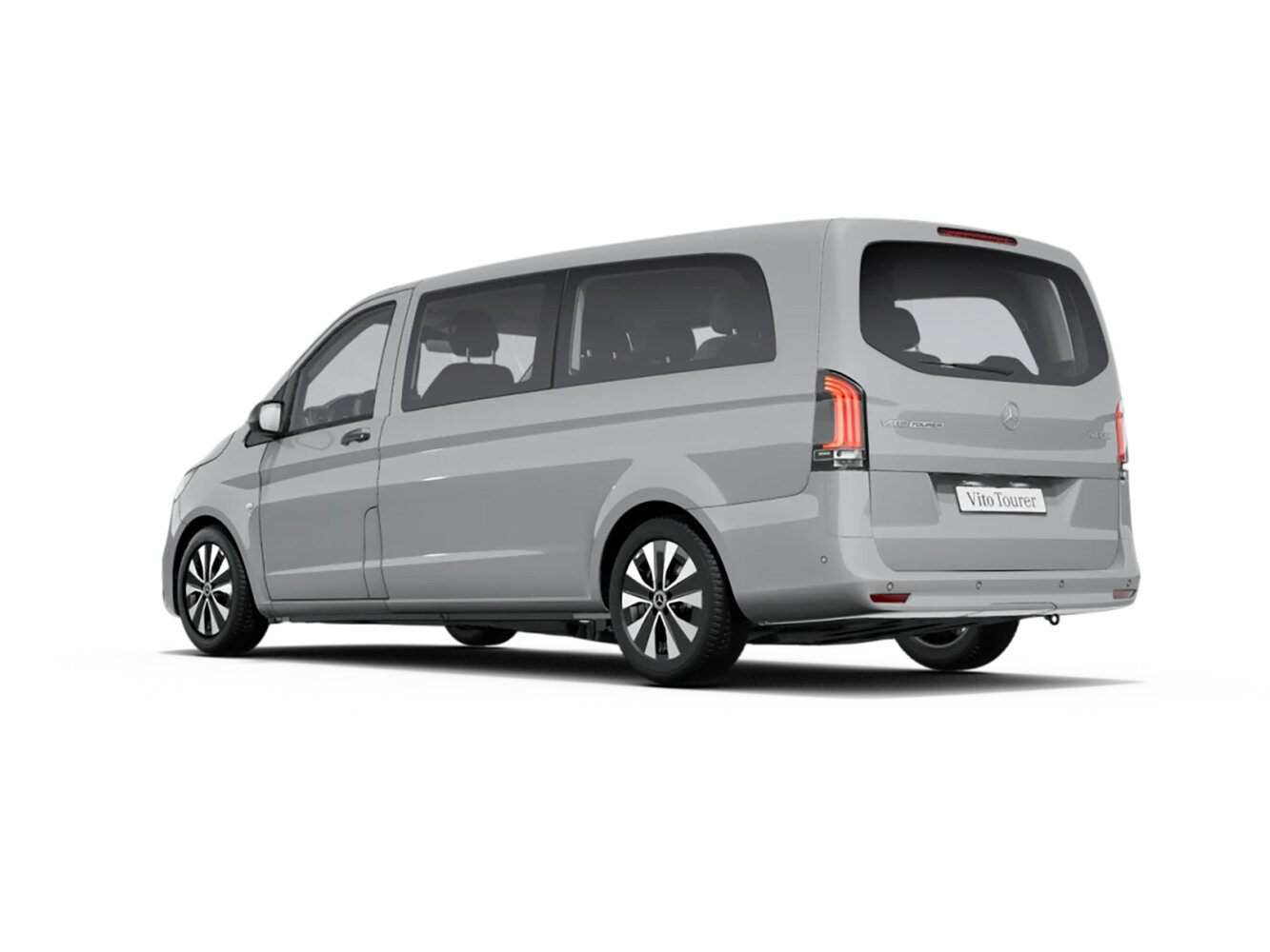 Mercedes-Benz Vito, III (W447) facelift 2, 2023–2026, Minivan L3: Rear three-quarter view