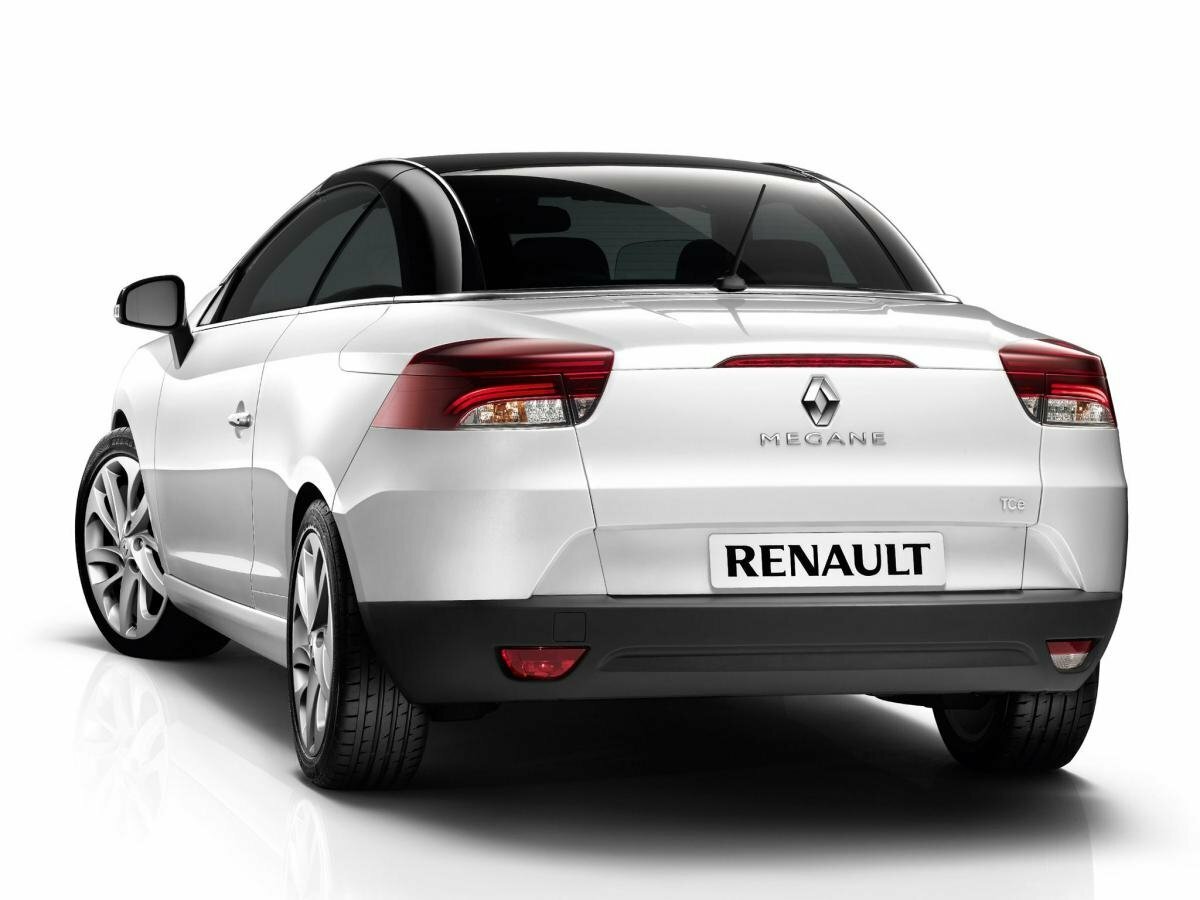 Renault Megane, III, 2008–2014, Convertible: Rear three-quarter view