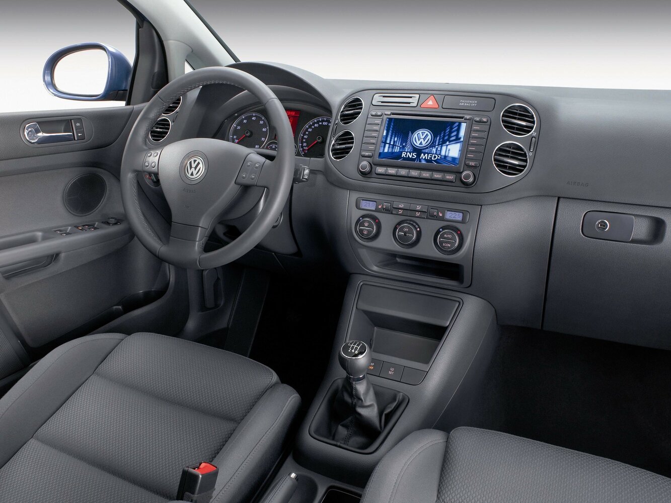 Volkswagen Golf Plus, I, 2005–2009, Хэтчбек 5 дв.: Передняя часть салона