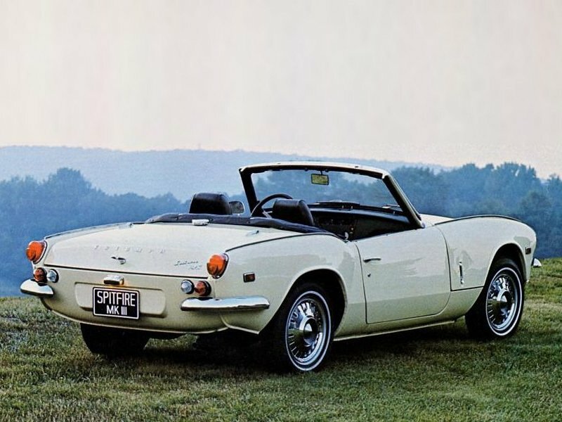 Triumph Spitfire, III, 1967–1970, Родстер: Вид сзади в три четверти