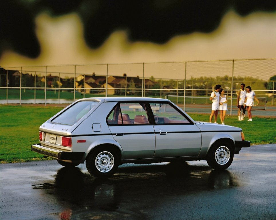 Plymouth Horizon, I, 1977–1990, Hatchback 5 door: Rear three-quarter view